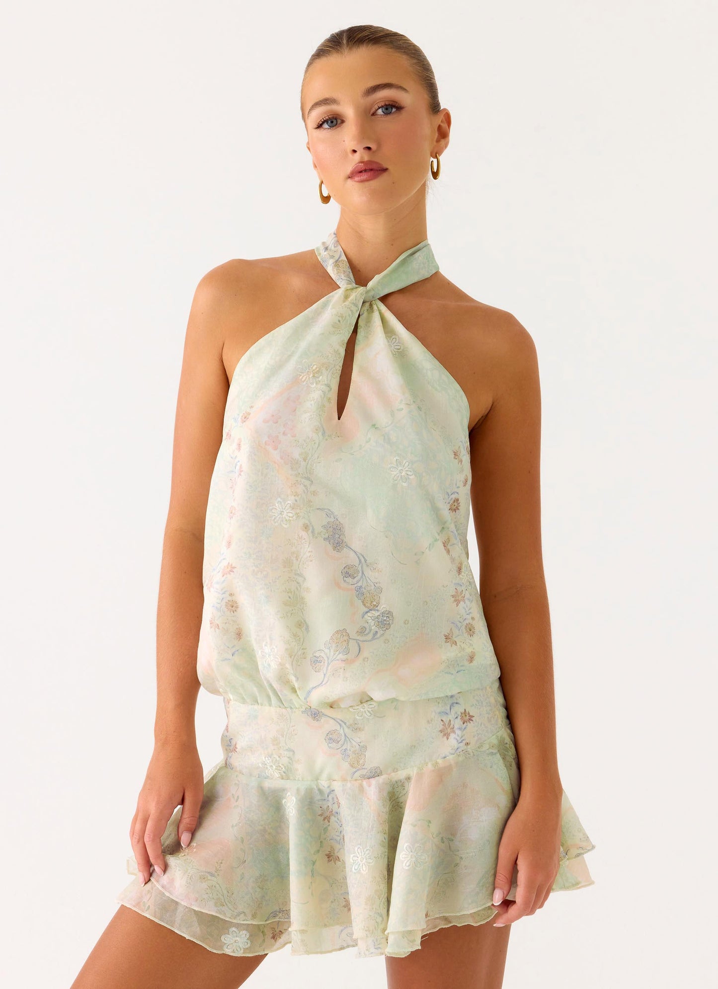 Beginning Mini Dress - Mystic Paisley