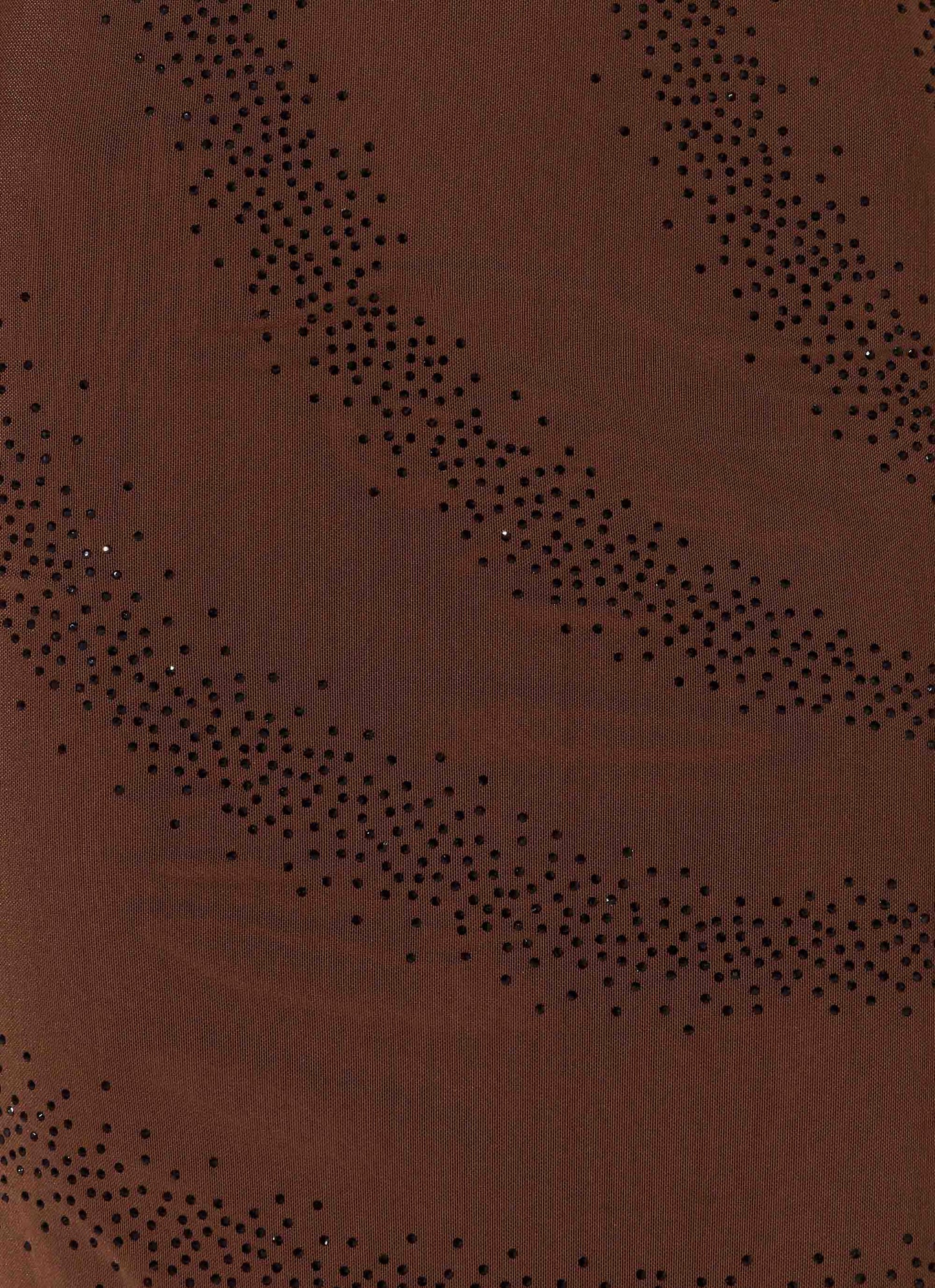 Belisse Beaded Mesh Maxi Dress - Chocolate