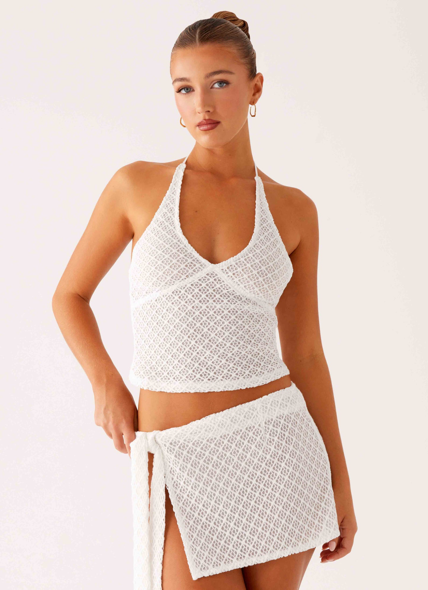 Bernie Halter Top - Ivory
