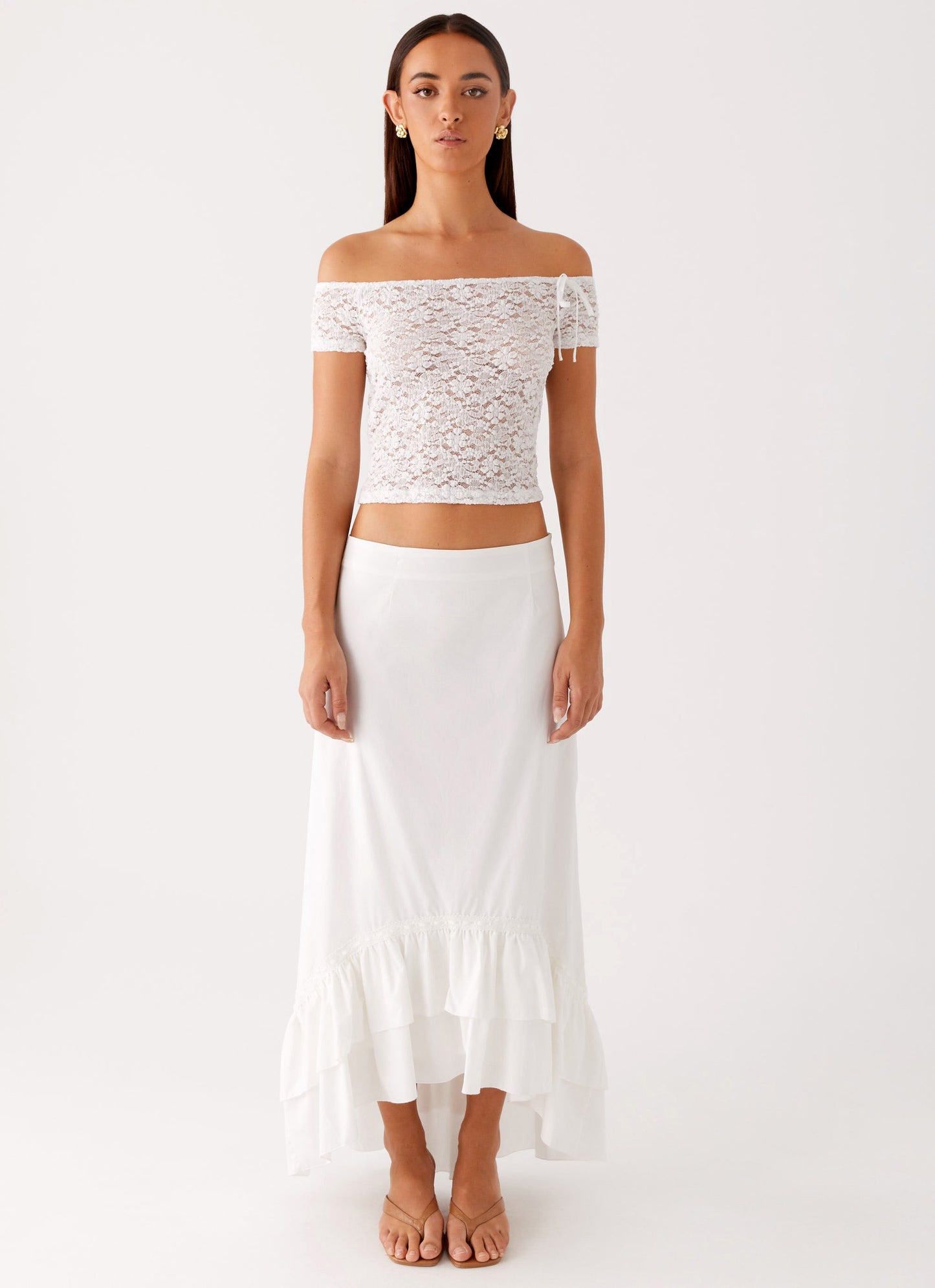 Billie Lace Top - Ivory