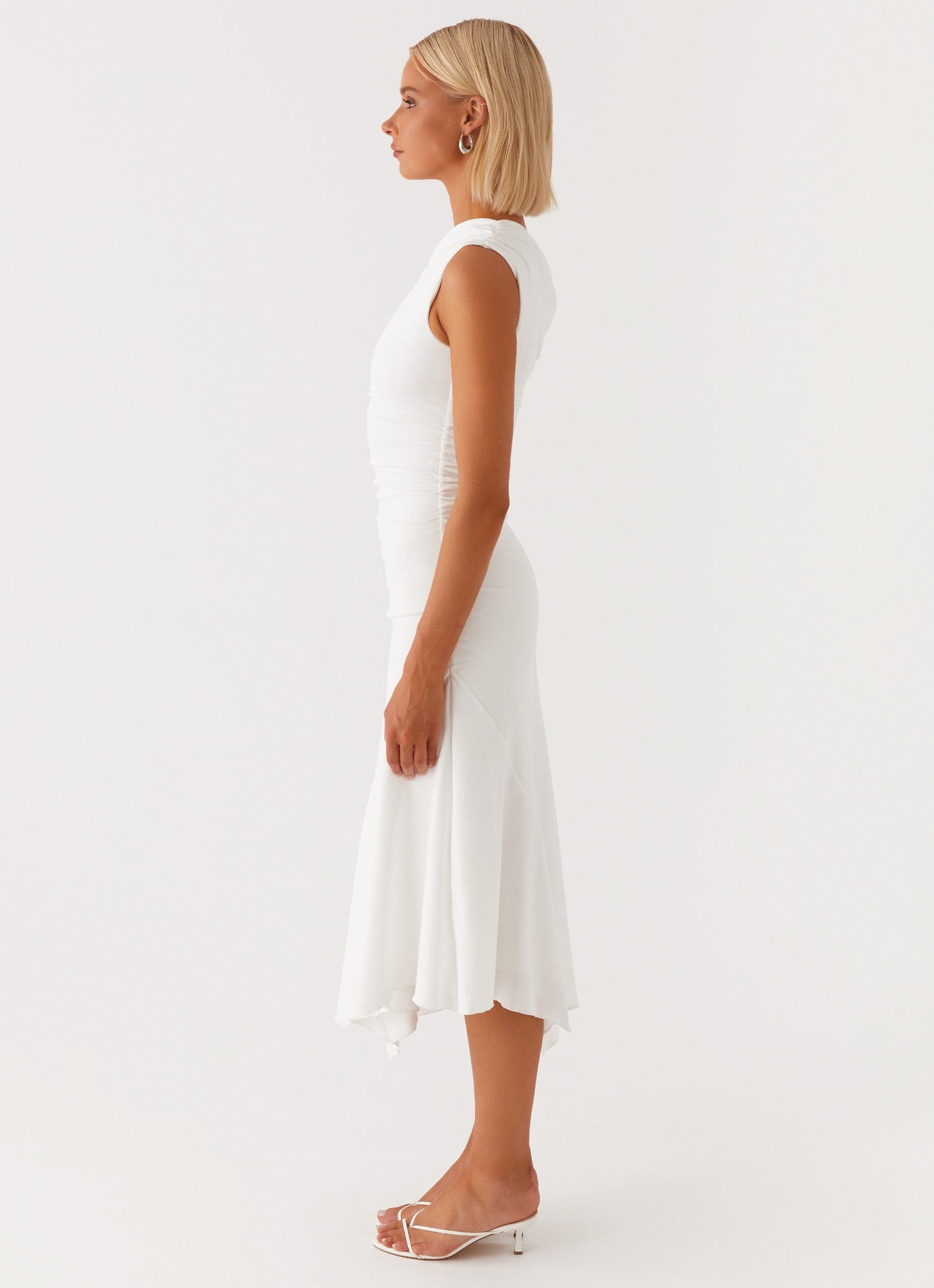 Byron Midi Dress - White
