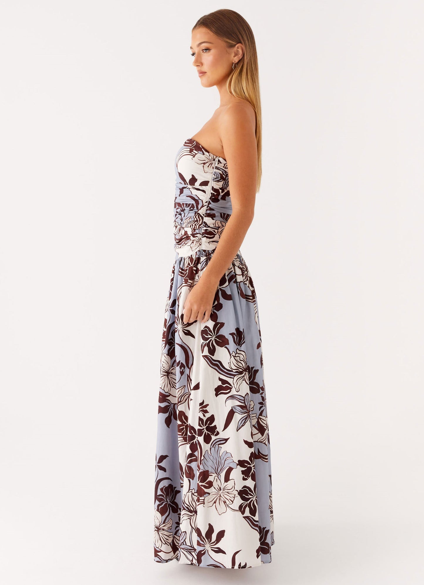 Carmel Maxi Dress - Bluewood Blossom