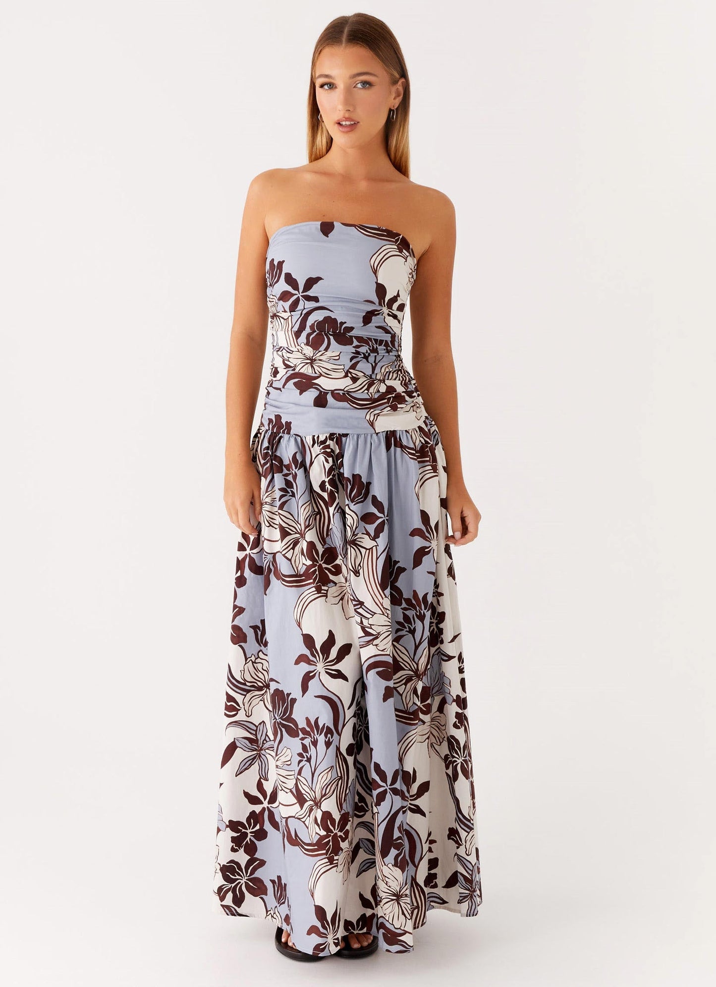 Carmel Maxi Dress - Bluewood Blossom