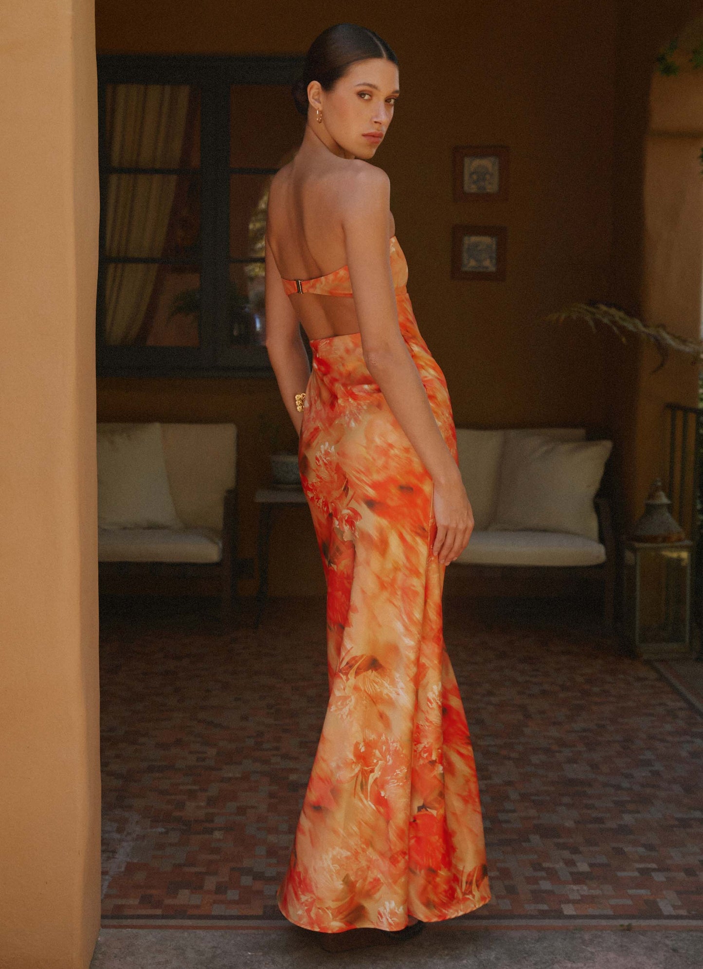Carmen Maxi Dress - Sunset Floral
