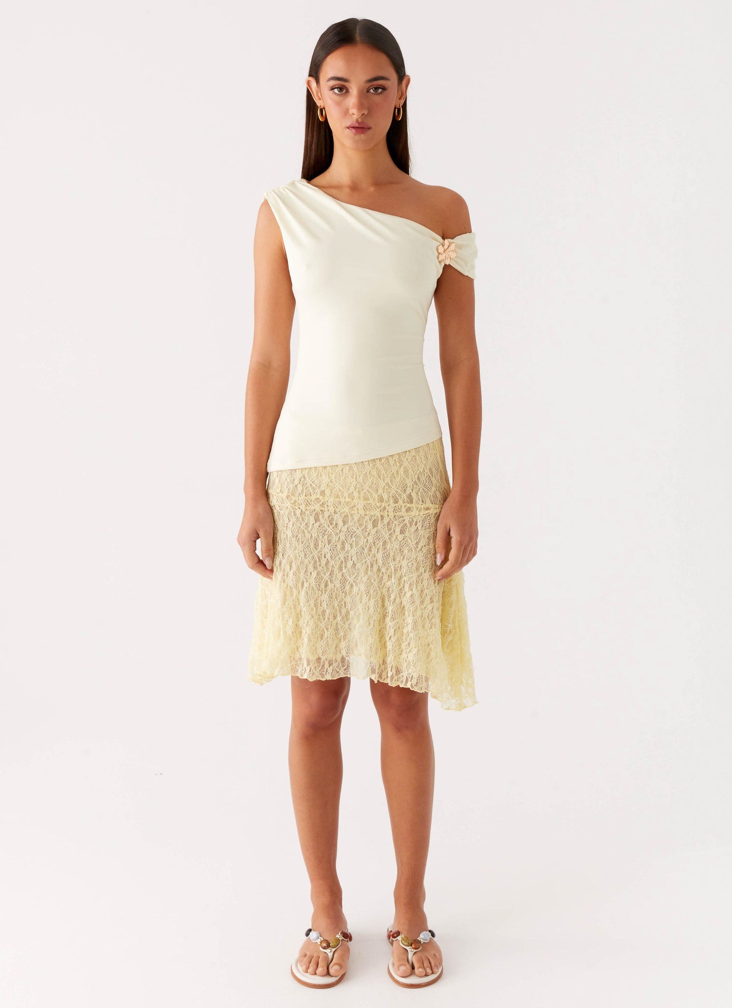 Catch Flights Top - Yellow