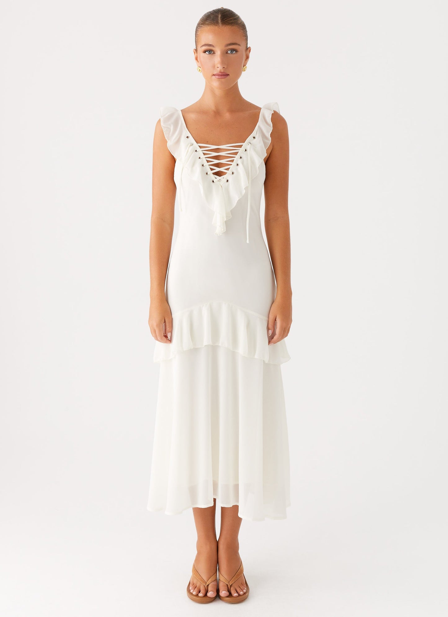 Celie Midi Dress - Ivory