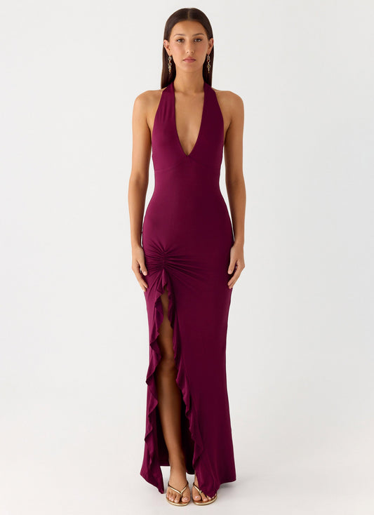 Charmed By You Maxi Dress - Plum