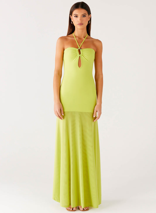 Claria Maxi Dress - Lime