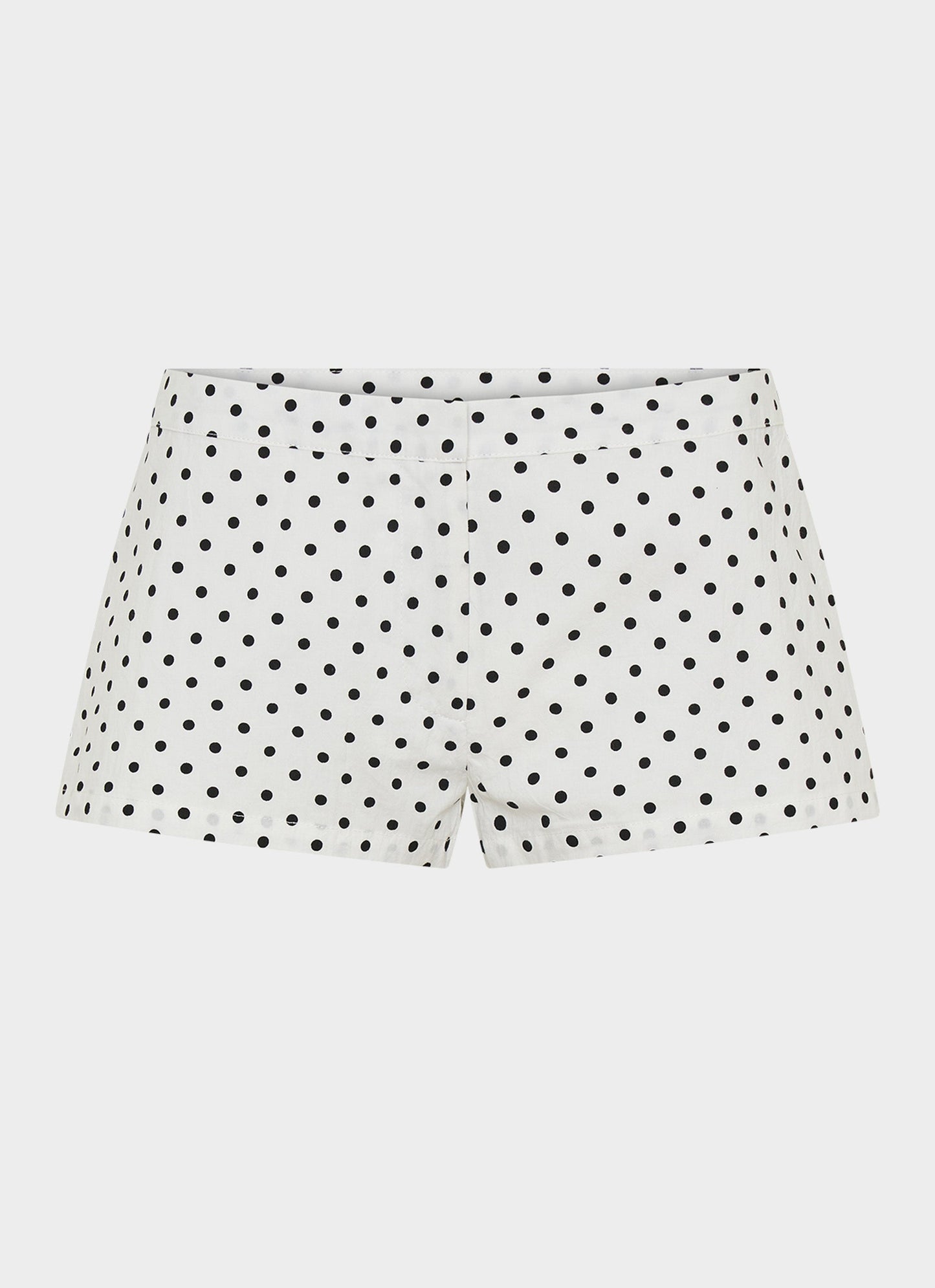 Coastline Mini Shorts - White Polka Dot