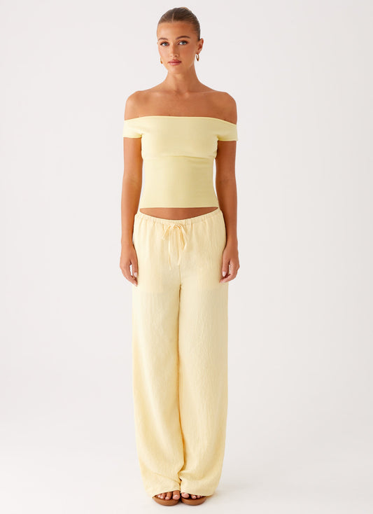 Coleman Knit Top - Yellow
