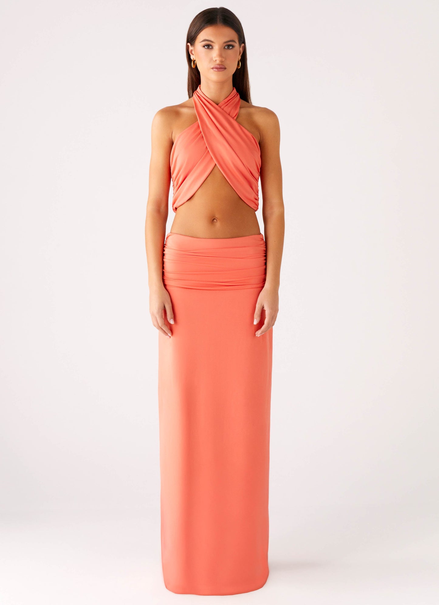 Coletta Wrap Top - Coral