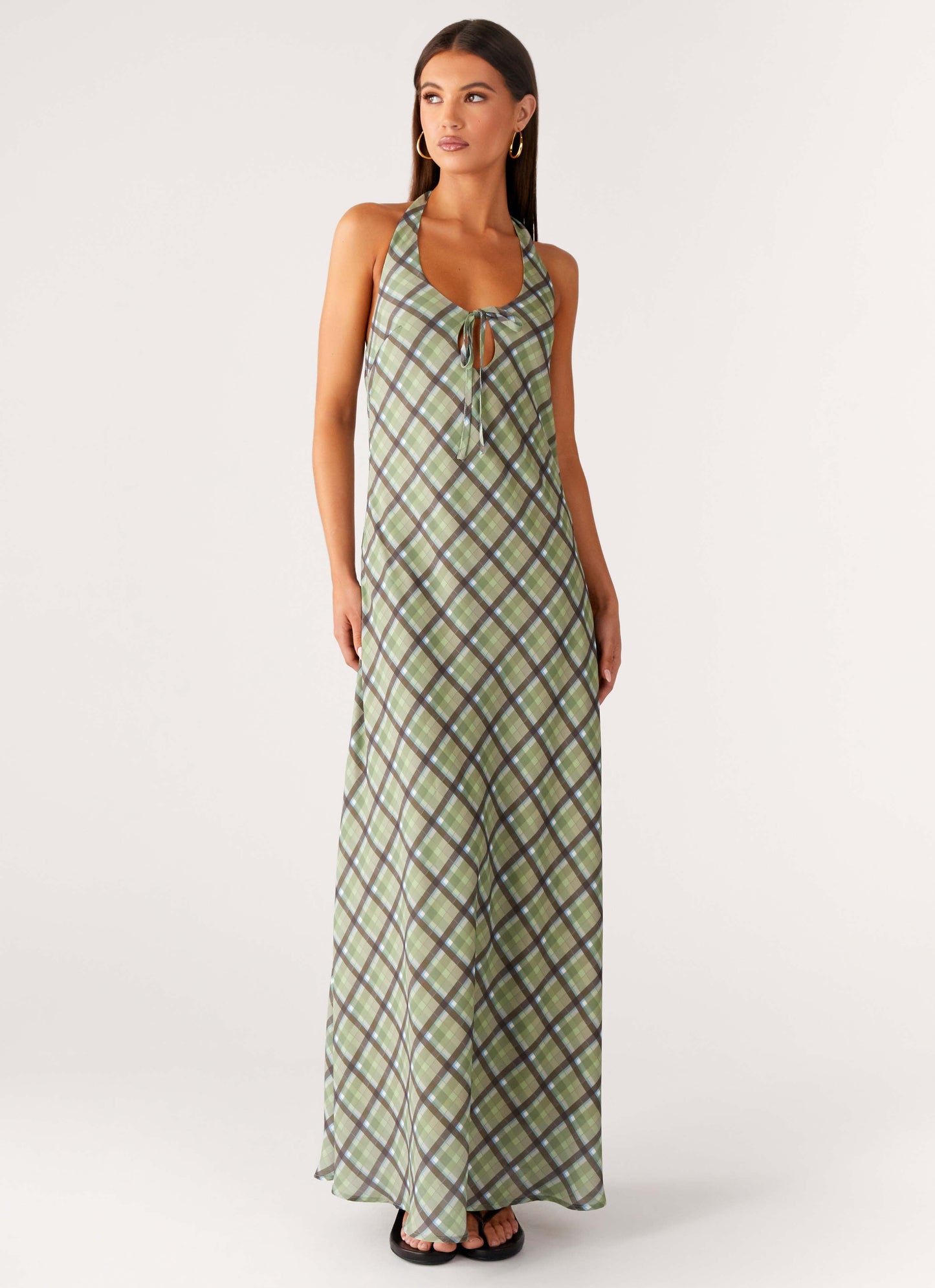 Coralie Maxi Dress - Cedar Check