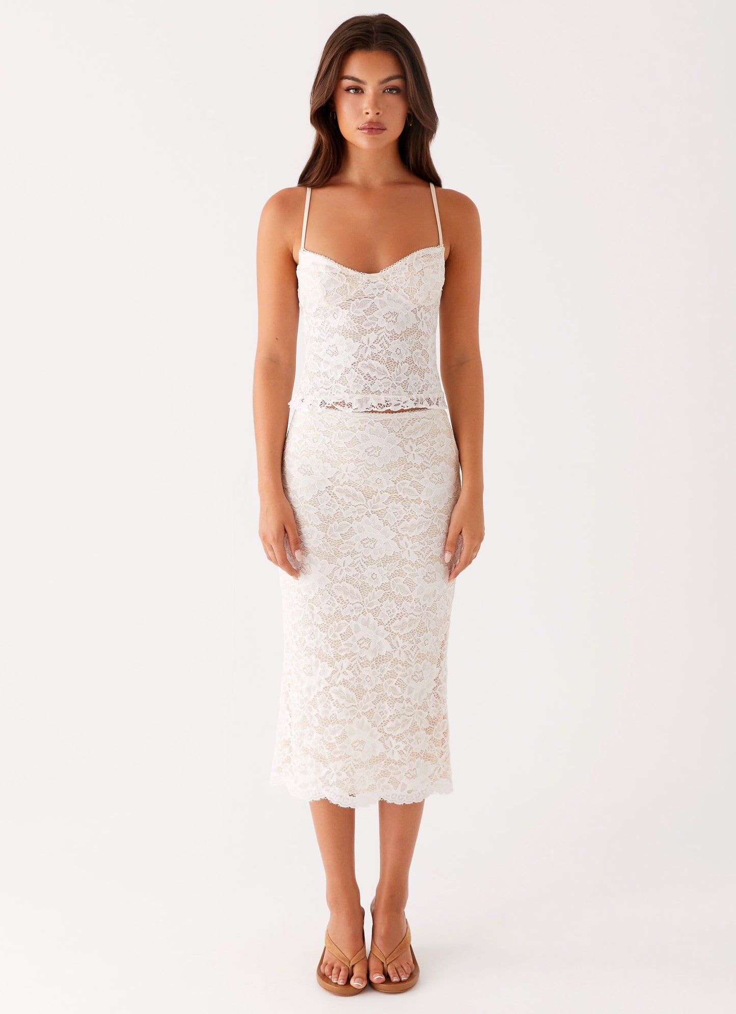 Crystal Clear Lace Top - Ivory