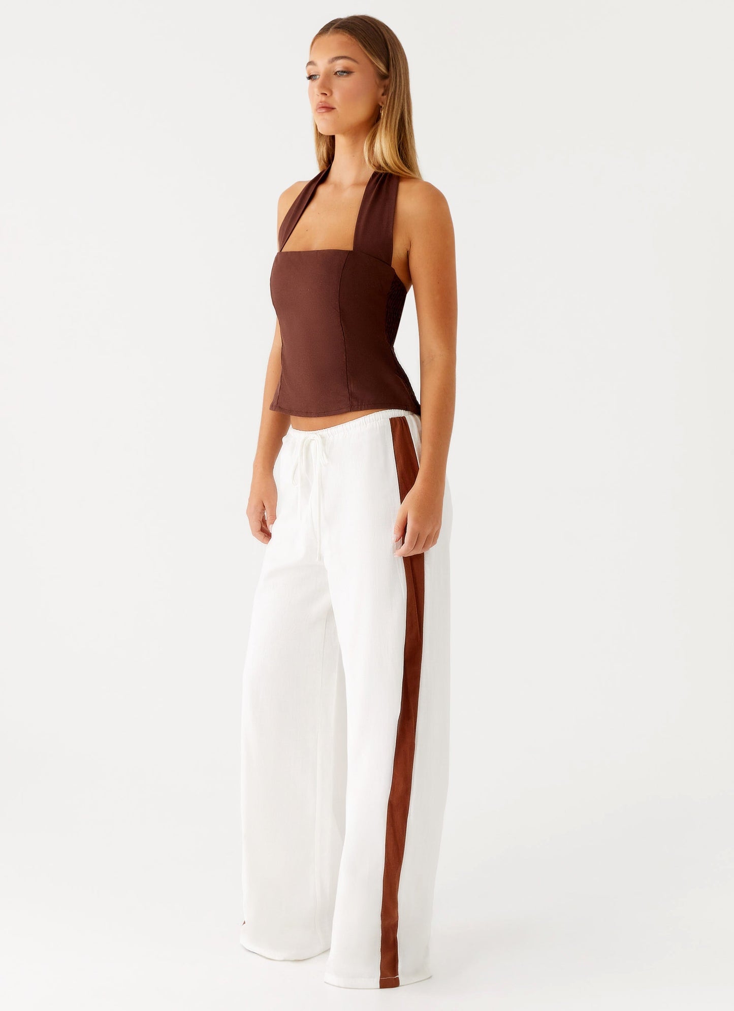 Dalida Linen Pants - Ivory