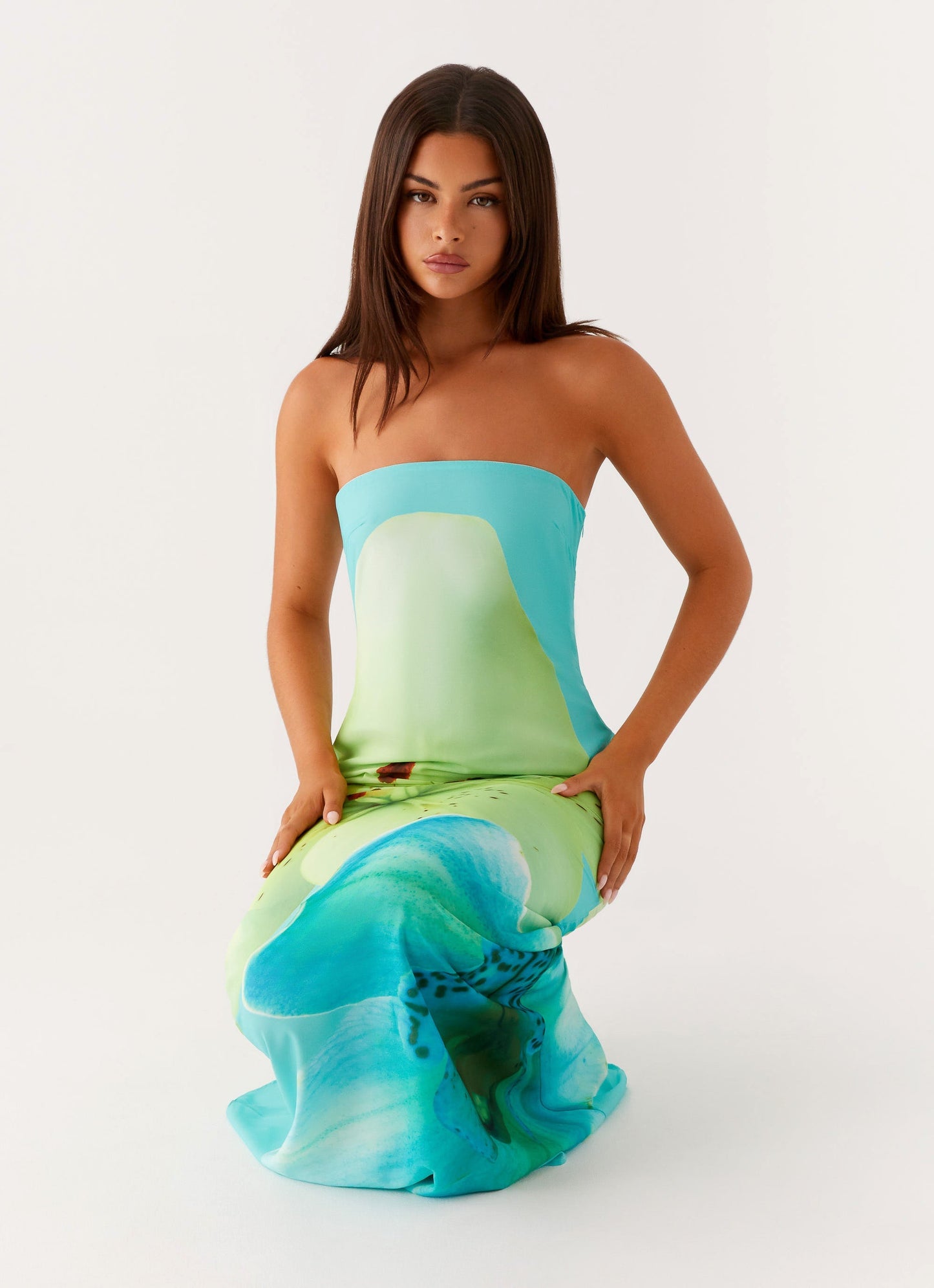 Darcy Maxi Dress - Turquoise Floral