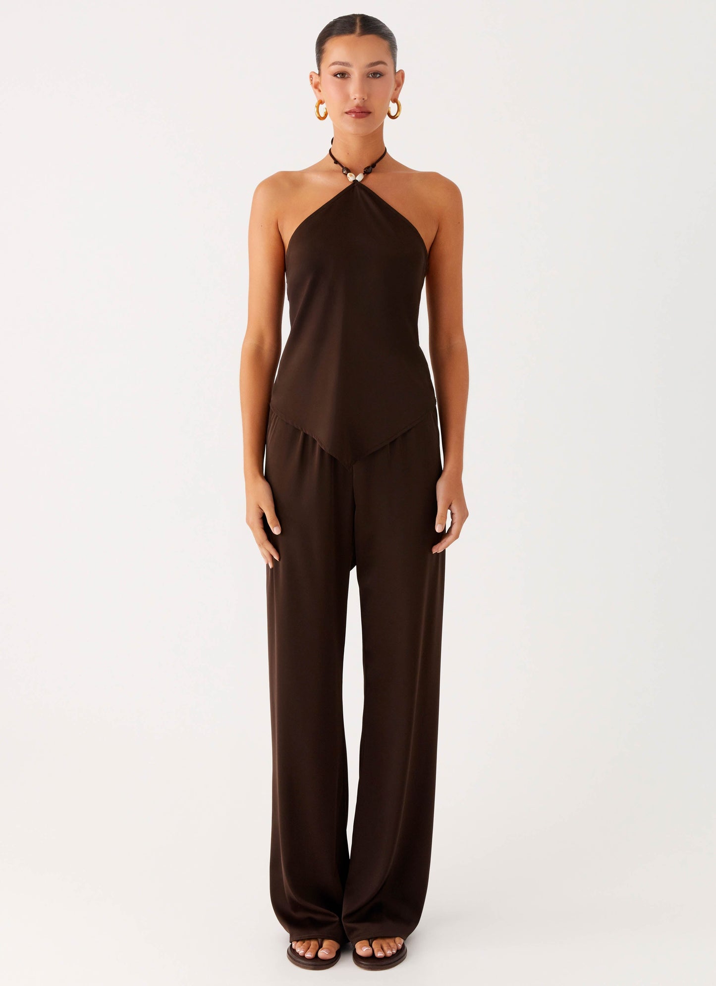 Deacon Low Rise Pants - Chocolate