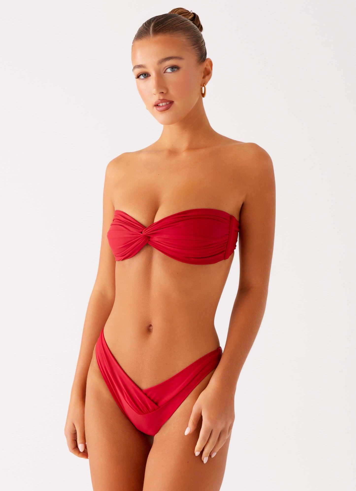 Delta Bikini Bottoms - Deep Red