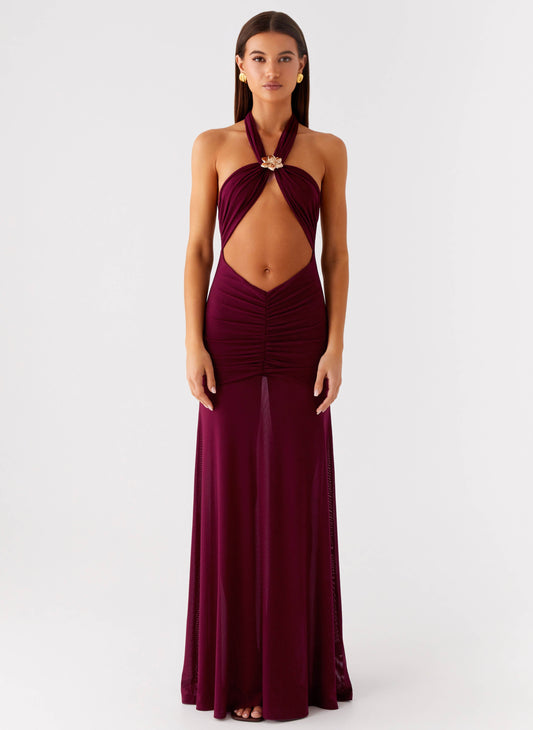 Deltina Maxi Dress - Boysenberry