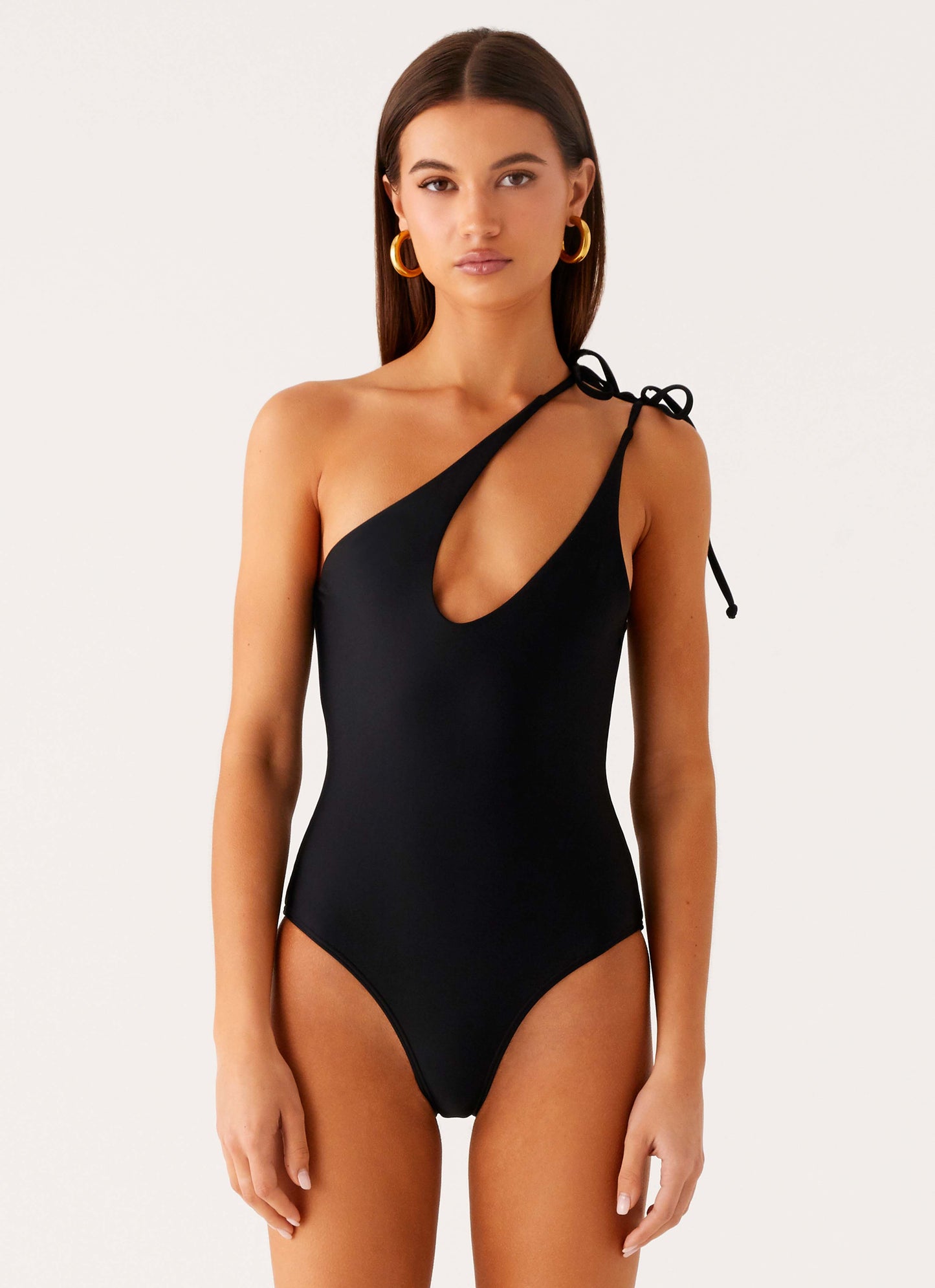 Drifted One Piece Swimsuit - Black