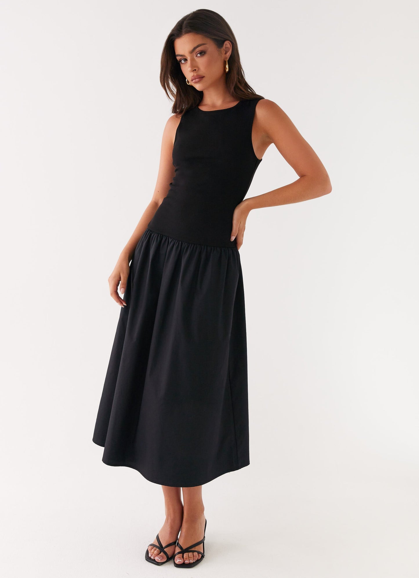Duchess Midi Dress - Black