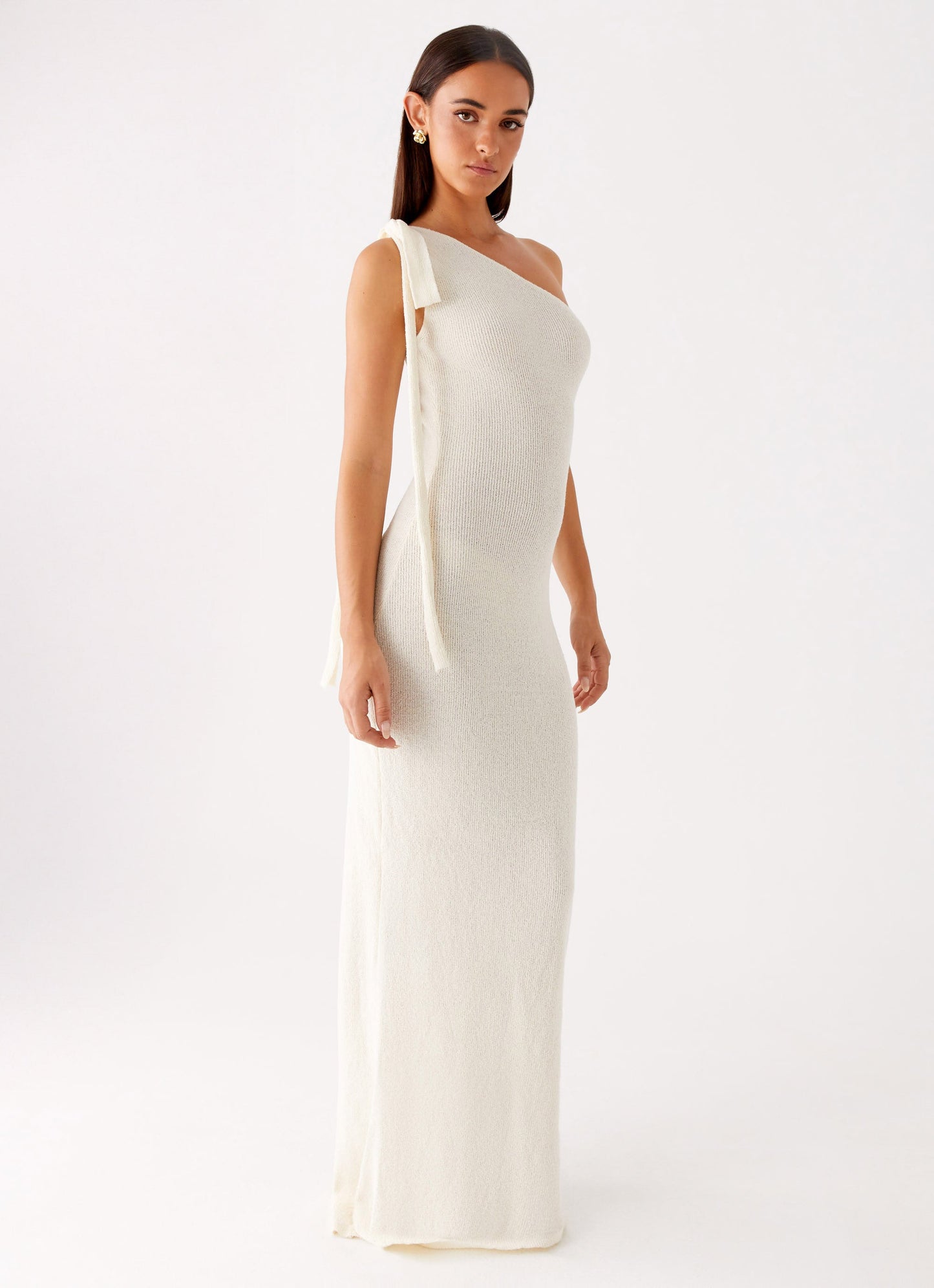 Easton Knit Maxi Dress - White