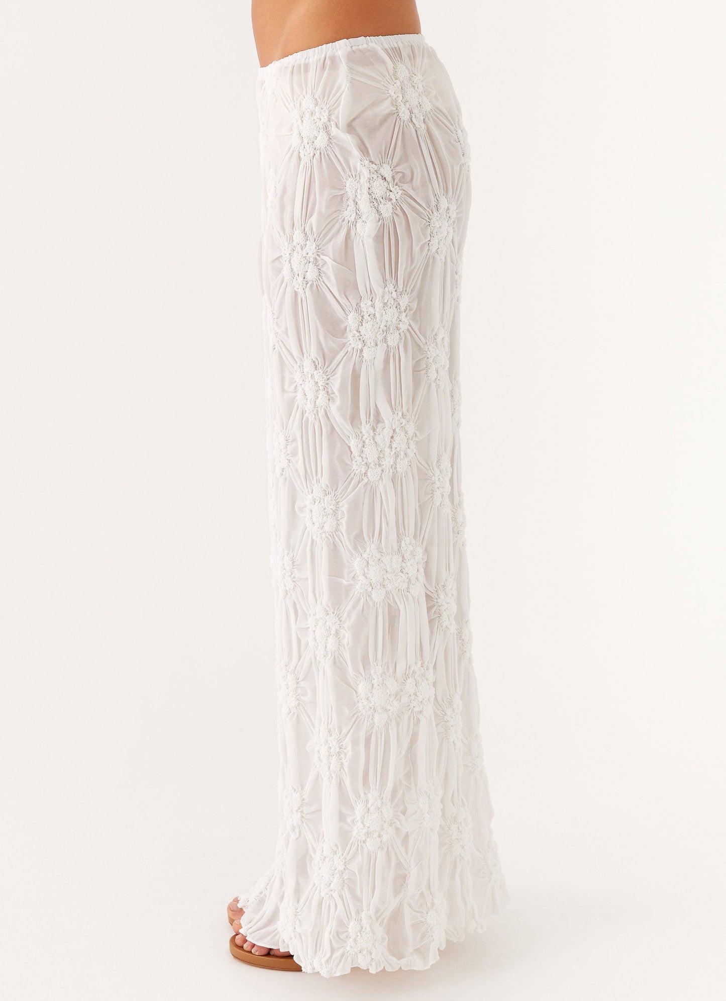 Effortlessly Low Rise Maxi Skirt - Ivory