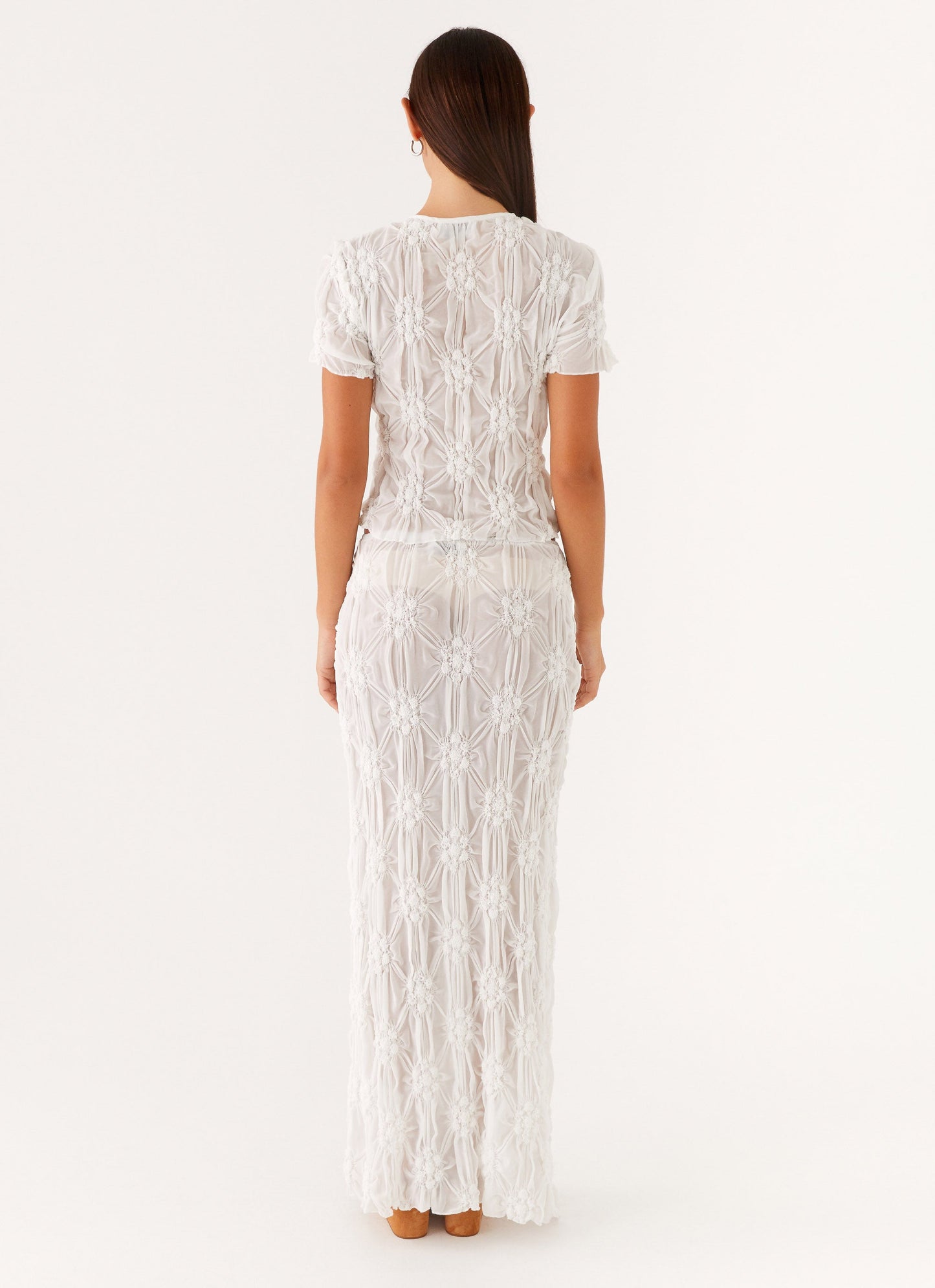 Effortlessly Low Rise Maxi Skirt - Ivory