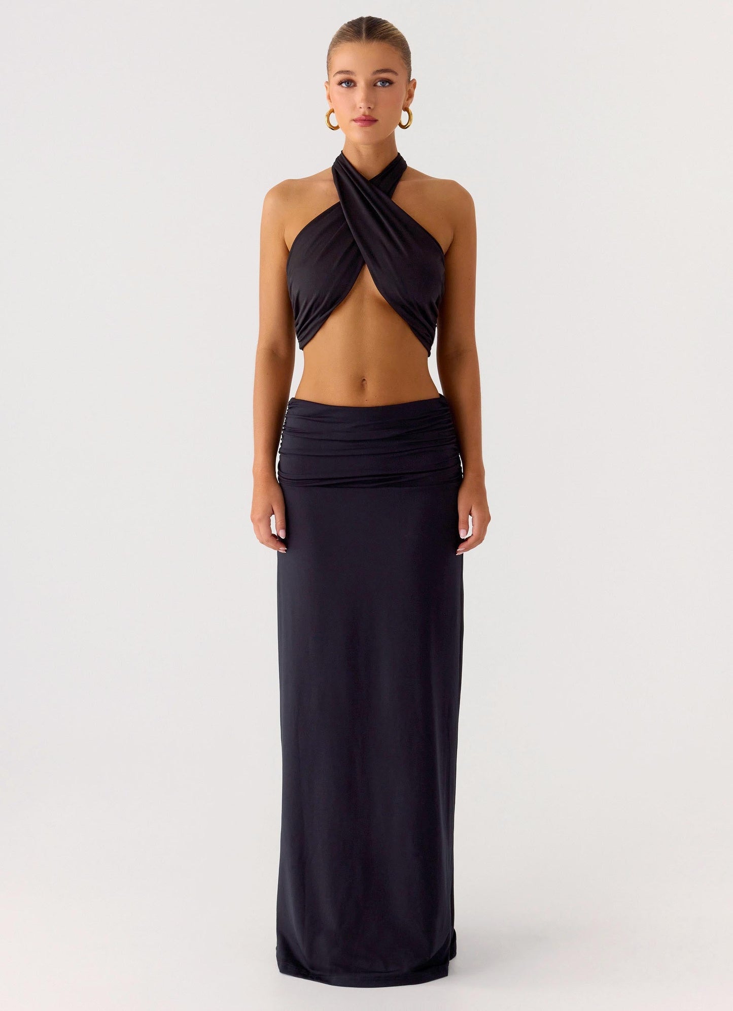 Elisabetta Maxi Skirt - Black