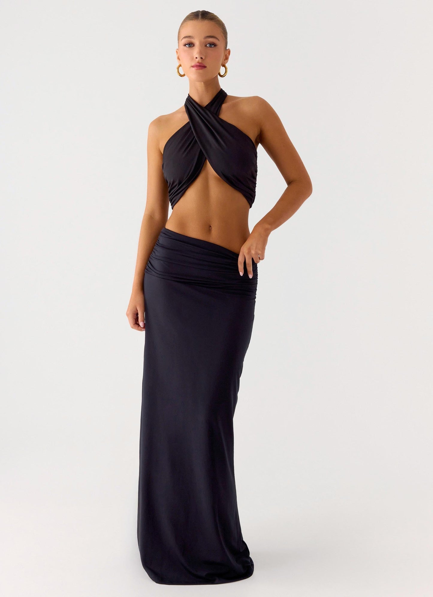 Elisabetta Maxi Skirt - Black