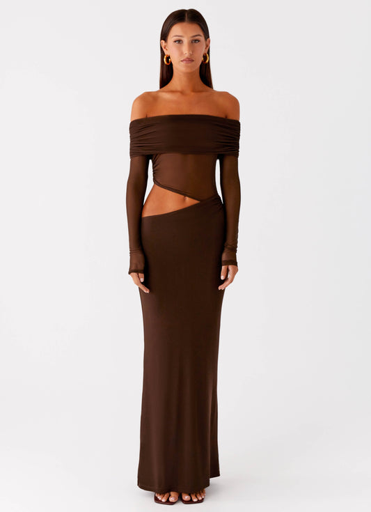 Emery Maxi Dress - Chocolate