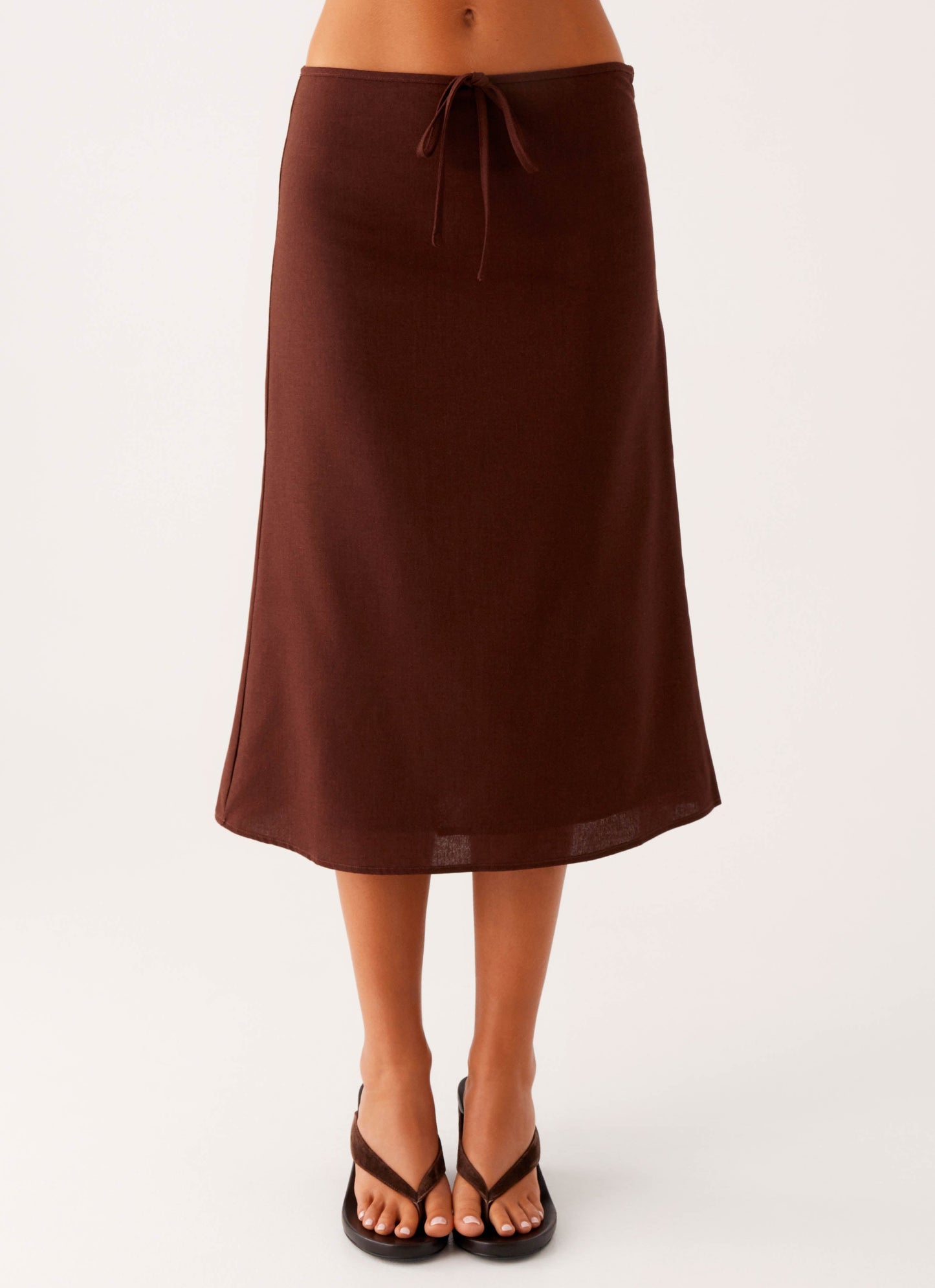Esther Midi Skirt - Chocolate