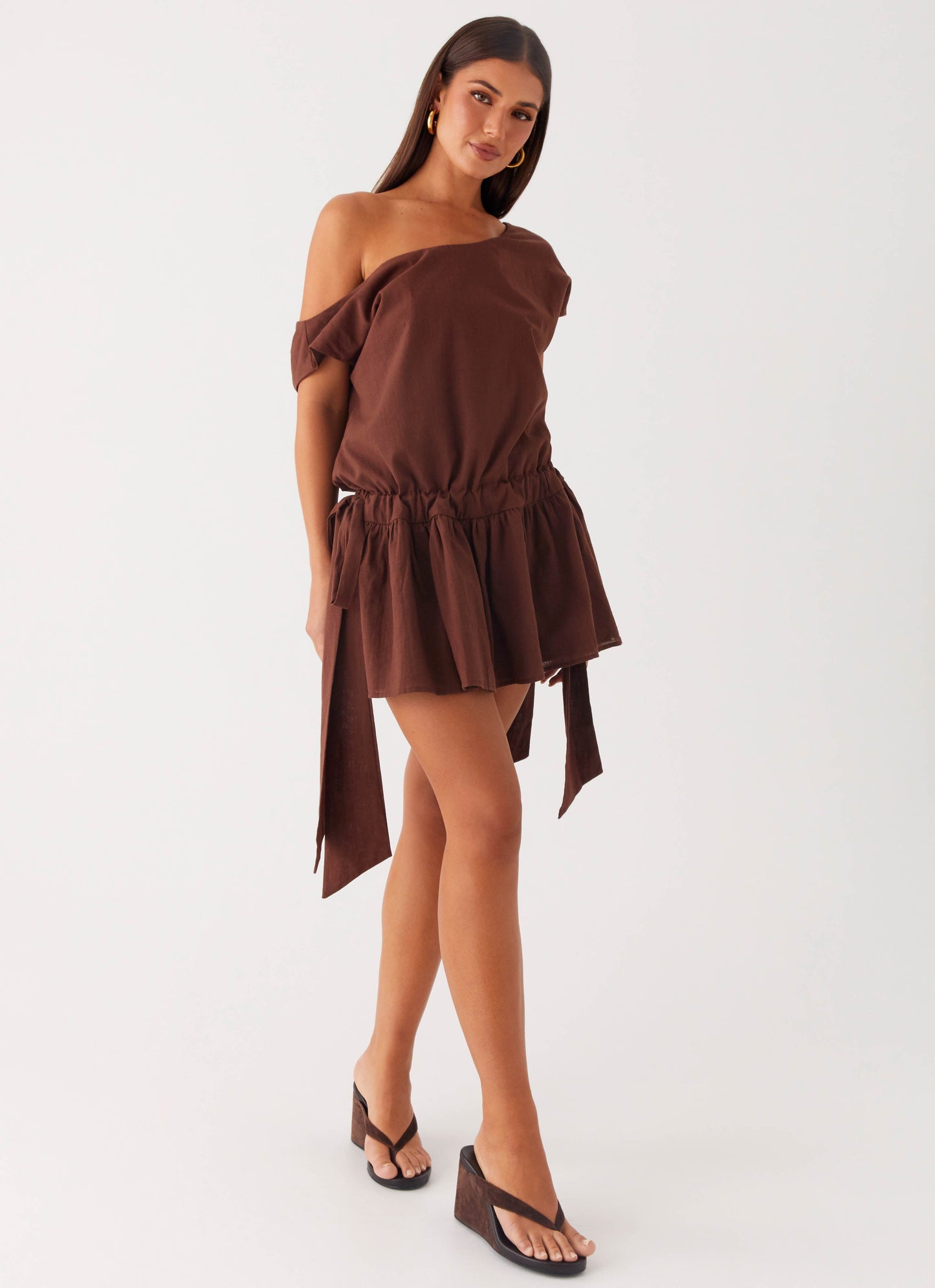 Ettie Mini Dress - Chocolate