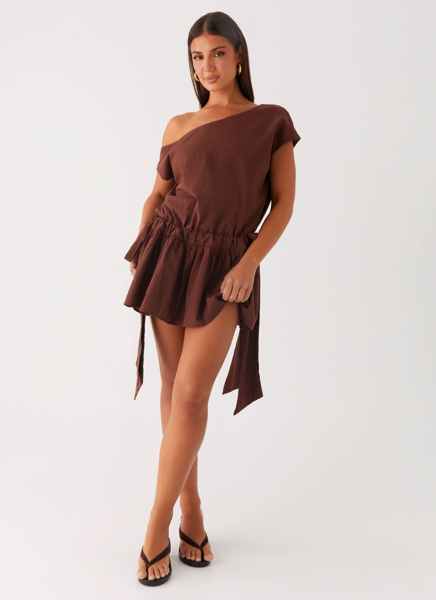 Ettie Mini Dress - Chocolate