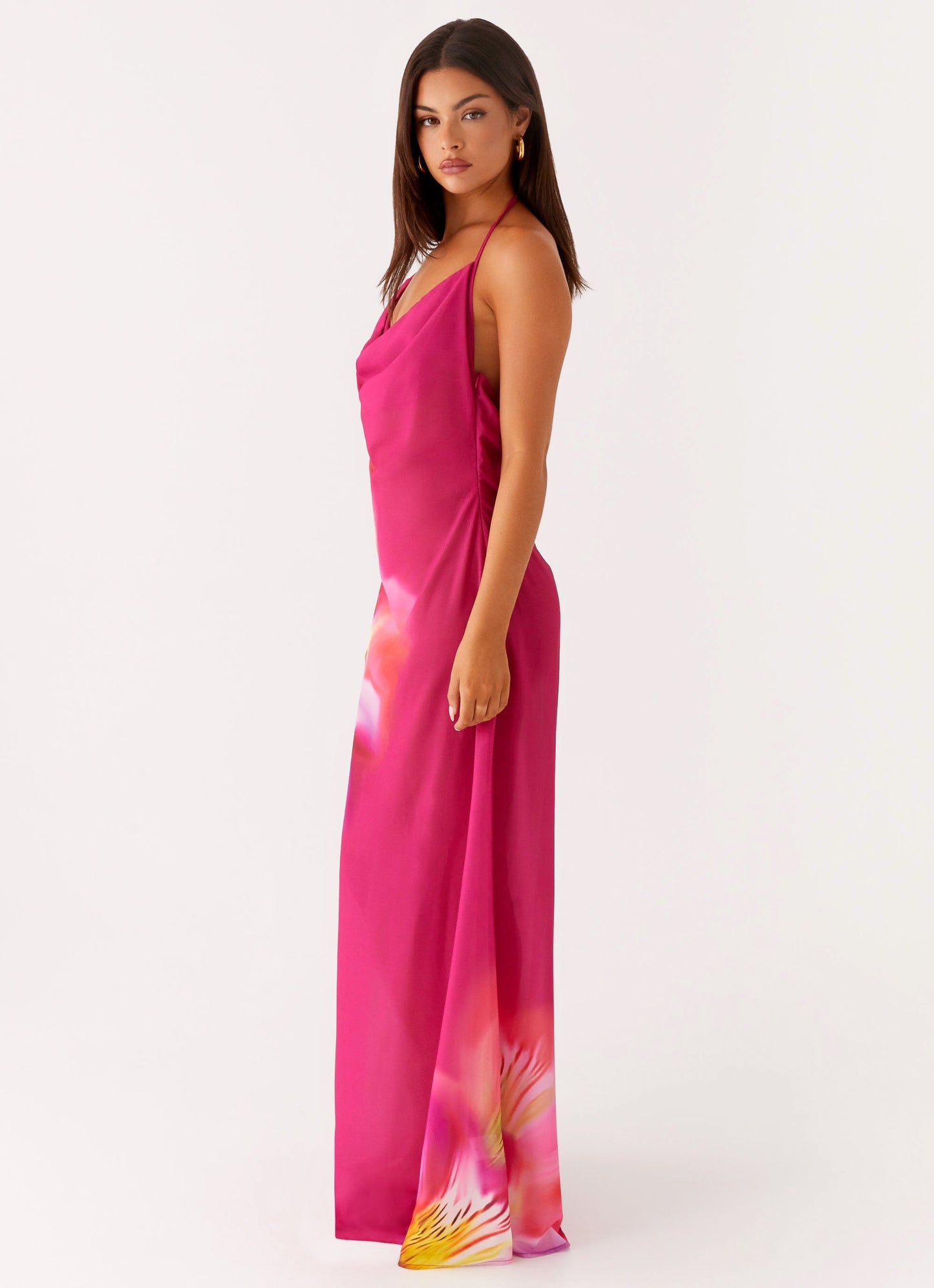Fantasy Maxi Dress - Pink Tropical