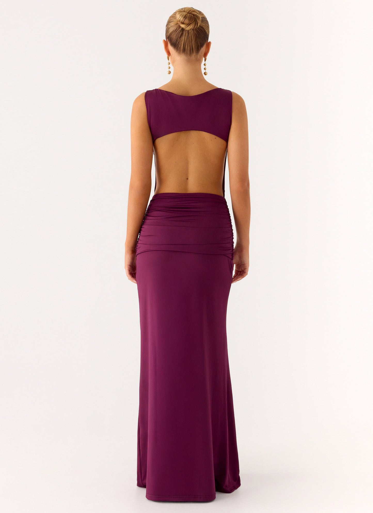 Fault Line Maxi Dress - Plum