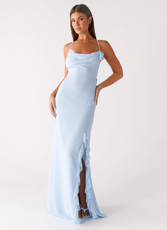 First Class Maxi Dress - Blue