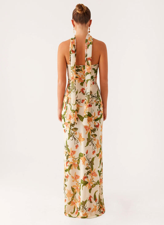 Gali Strapless Maxi Dress - Floral Print