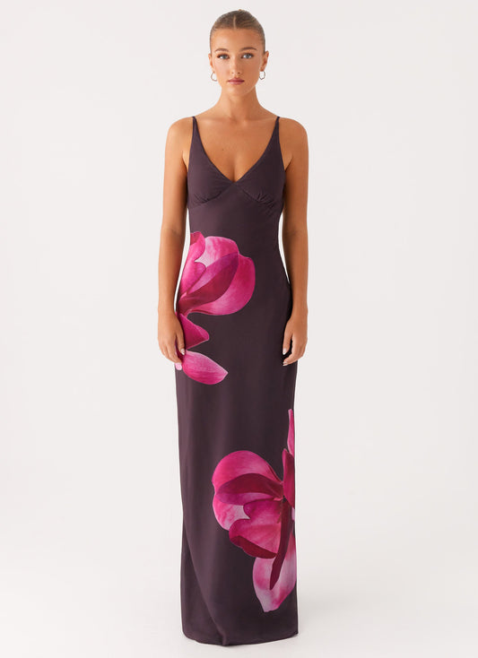 Griselda Maxi Dress - Dark Chocolate