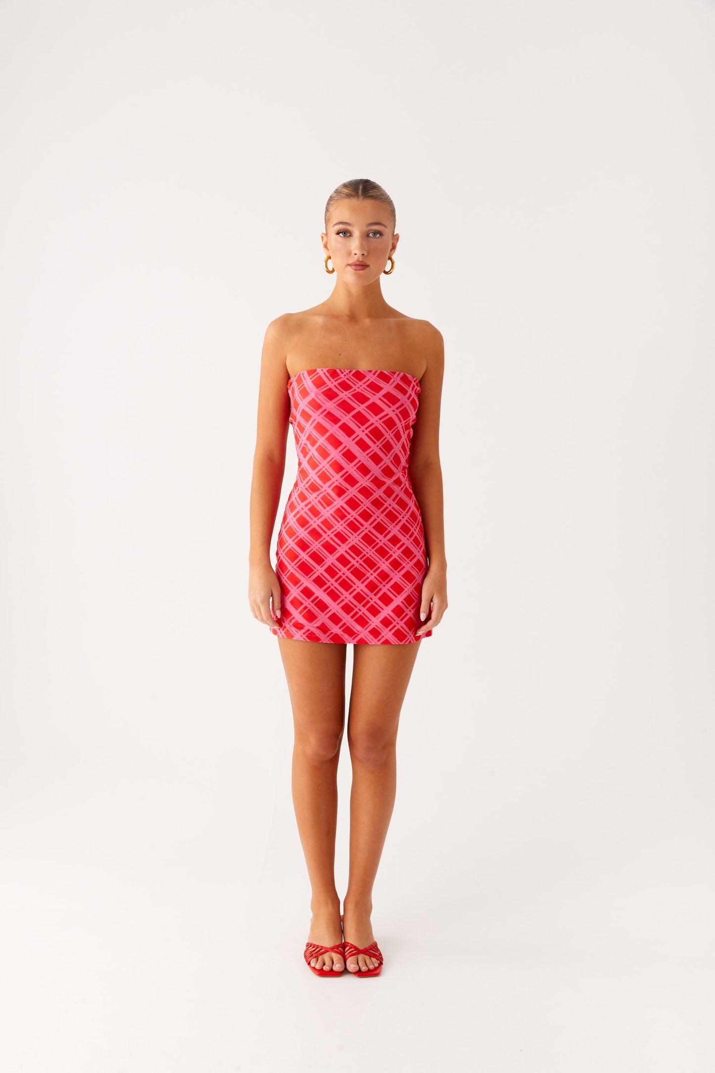Hamilton Mini Dress - Pink Check