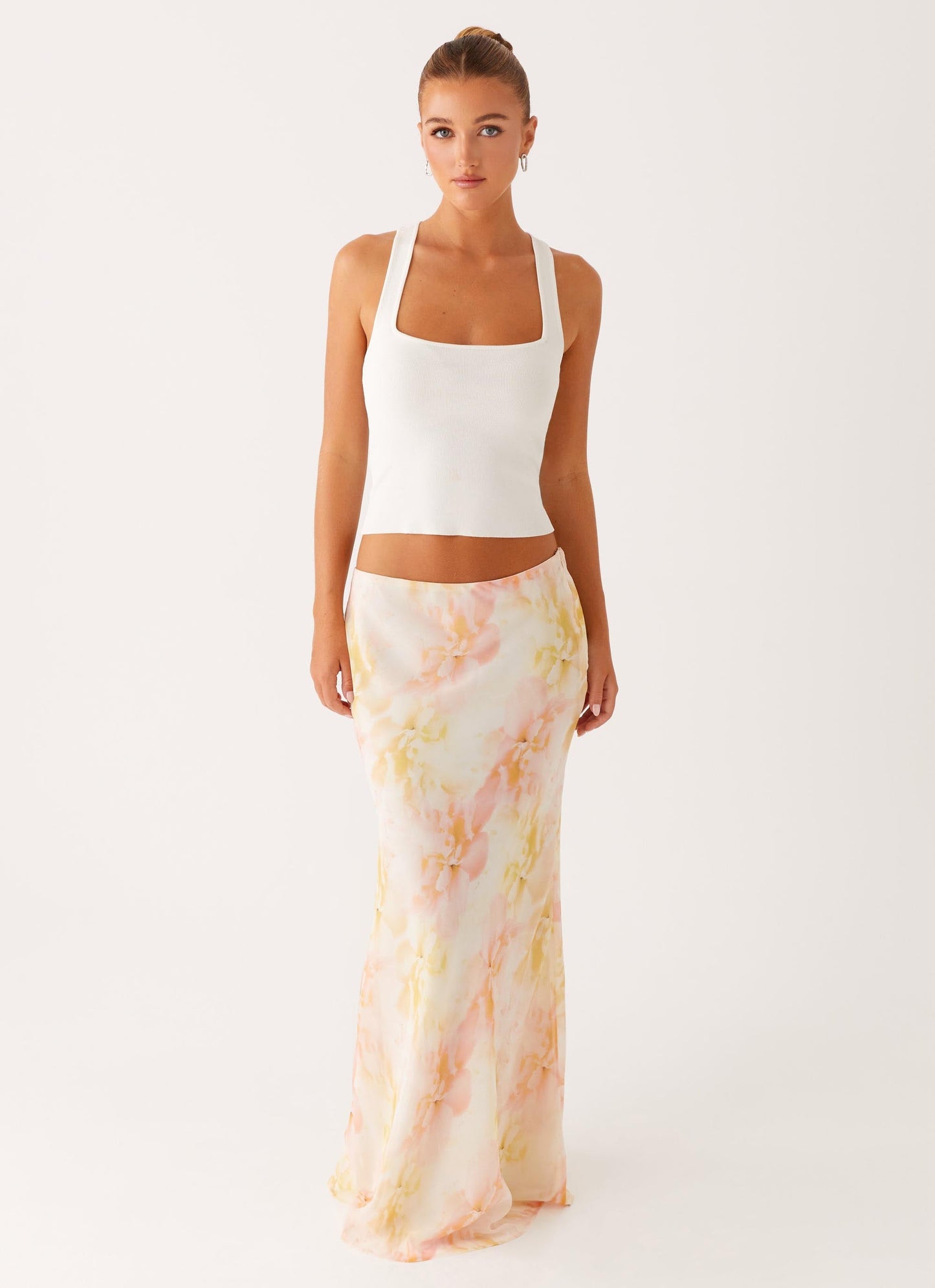 Harlow Chiffon Maxi Skirt - Floral Print