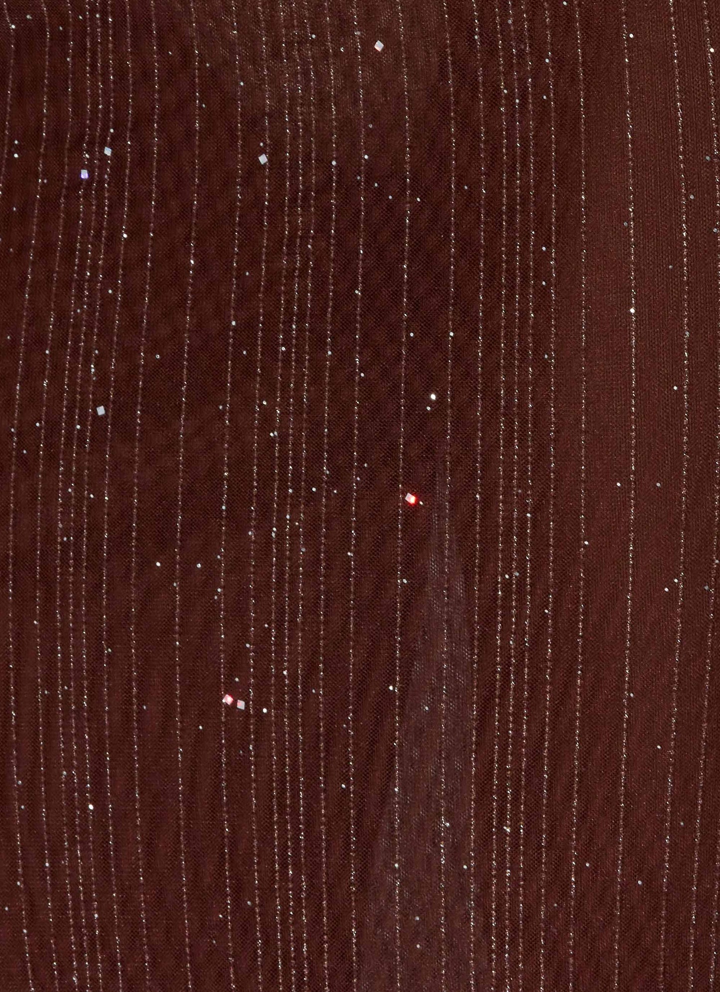 Haylan Sparkle Mesh Maxi Dress - Chocolate