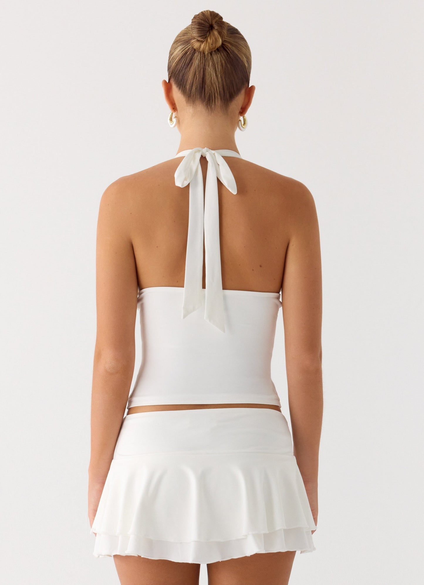 Illuminate Halter Top - White