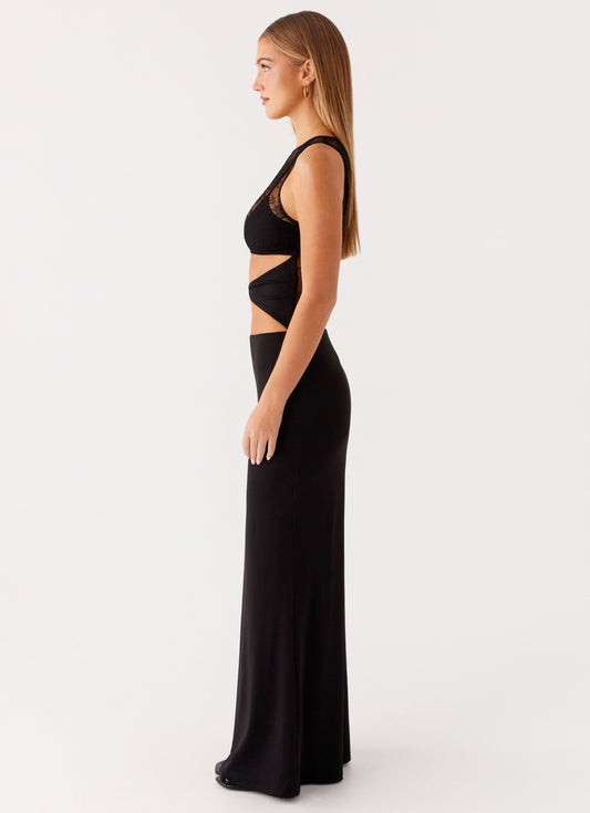 Imperial Maxi Dress - Black