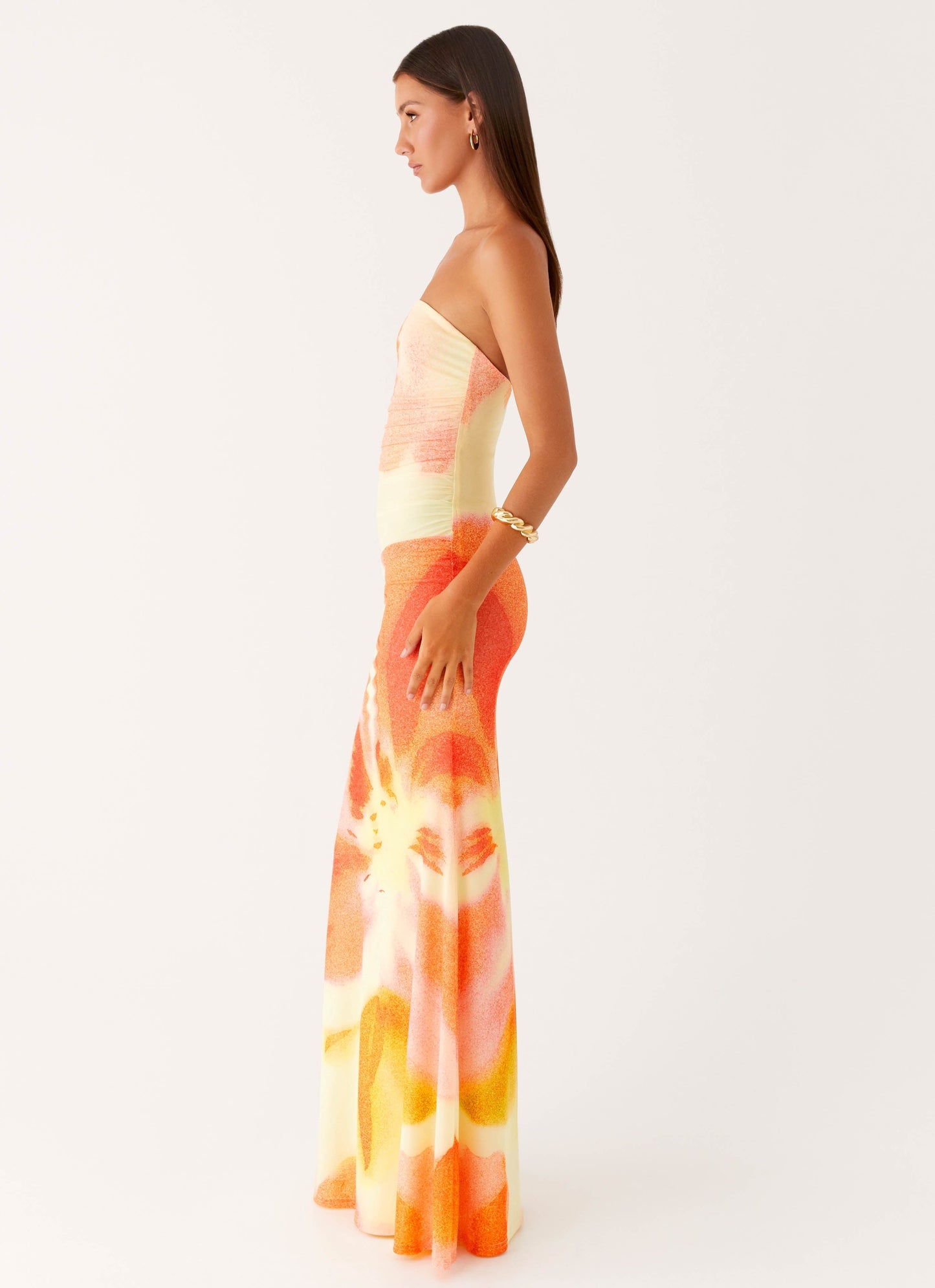 Iroha Strapless Maxi Dress - Mimosa Blossom