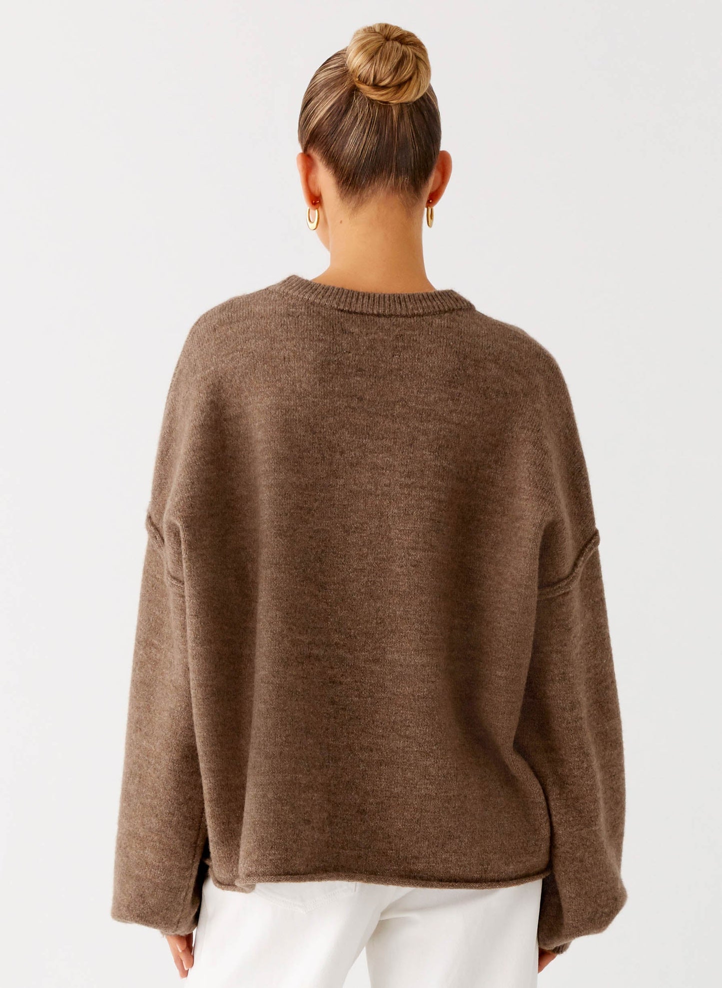Jack Oversized Knit Sweater - Tan Marle