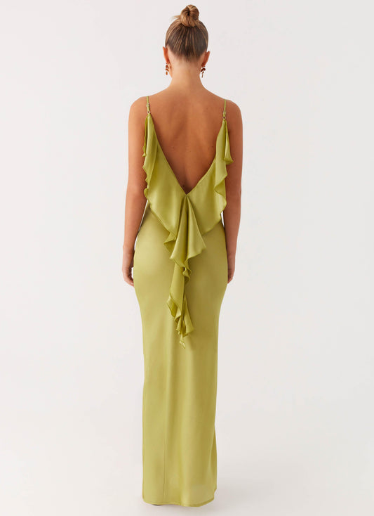 Jade Escape Maxi Dress - Lime