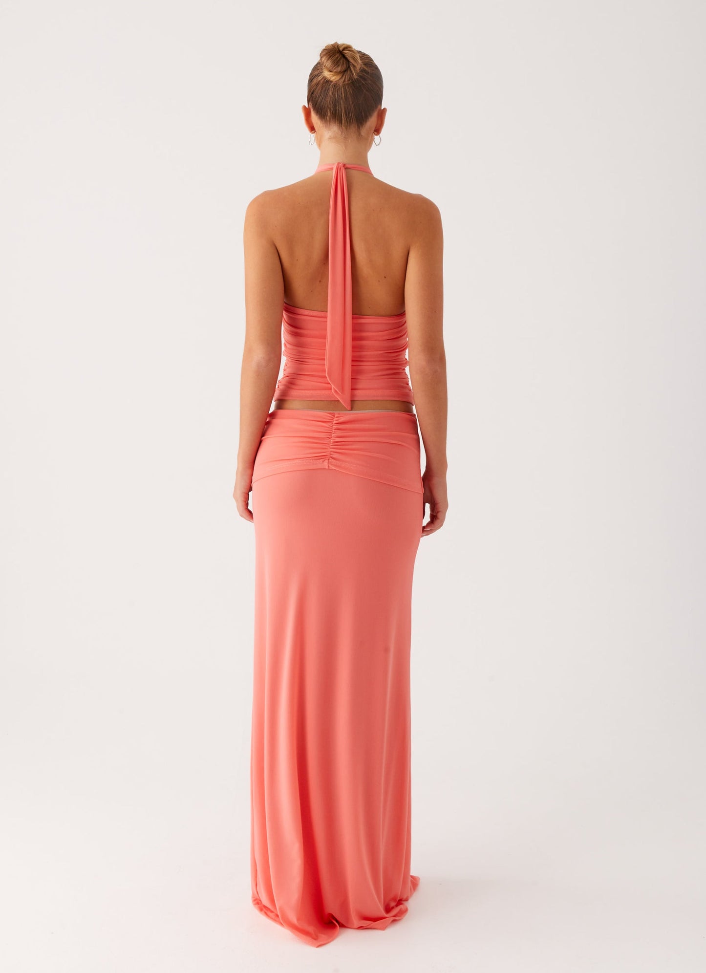 Jayce Maxi Skirt - Salmon