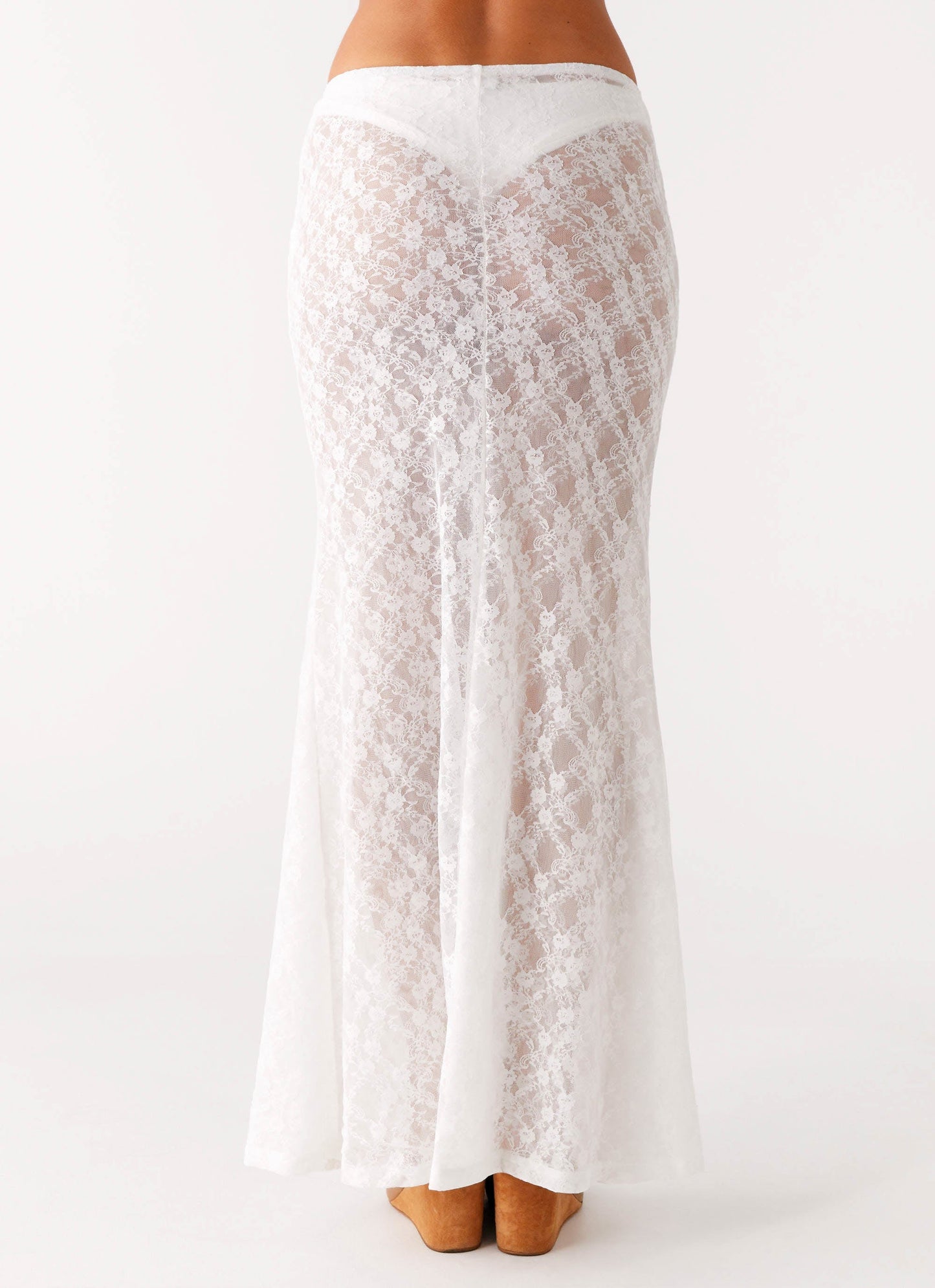 Jaz Lace Maxi Skirt - White
