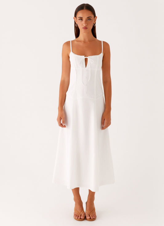Joyful Midi Dress - White