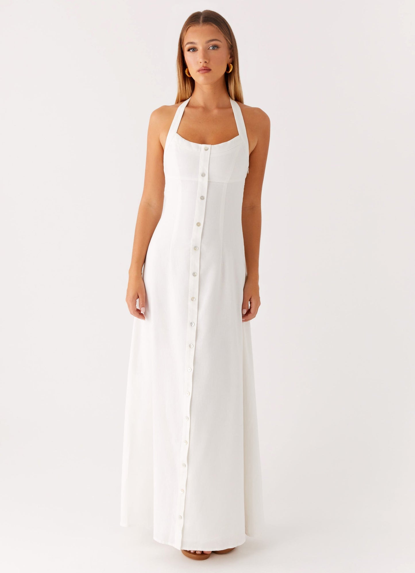 Jovanni Maxi Dress - White